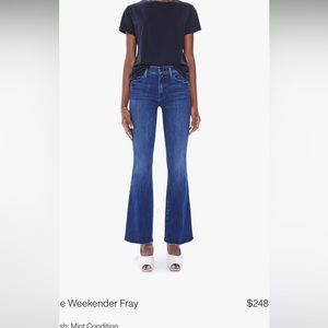 Mother denim weekender fray